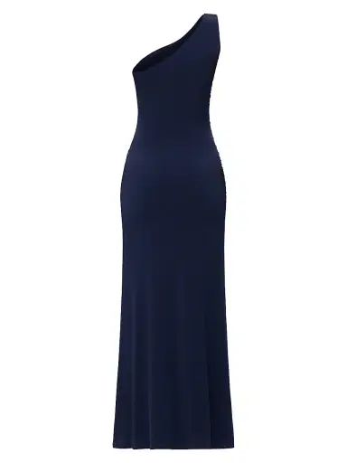 Hervé Léger Women's The Irie Ruched One-Shoulder Jersey Gown - Storm - Size XS | Thumbnail 3 Hervé Léger Women's The Irie Ruched One-Shoulder Jersey Gown - Storm - Size XS | Thumbnail 3