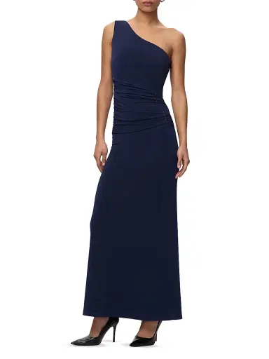 Hervé Léger Women's The Irie Ruched One-Shoulder Jersey Gown - Storm - Size XS | Thumbnail 4 Hervé Léger Women's The Irie Ruched One-Shoulder Jersey Gown - Storm - Size XS | Thumbnail 4