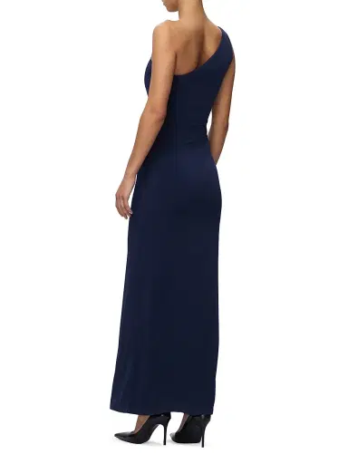 Hervé Léger Women's The Irie Ruched One-Shoulder Jersey Gown - Storm - Size XS | Thumbnail 5 Hervé Léger Women's The Irie Ruched One-Shoulder Jersey Gown - Storm - Size XS | Thumbnail 5