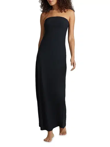 Commando Women's Classic Strapless Maxi Slipdress - Black - Size Medium | Thumbnail 2