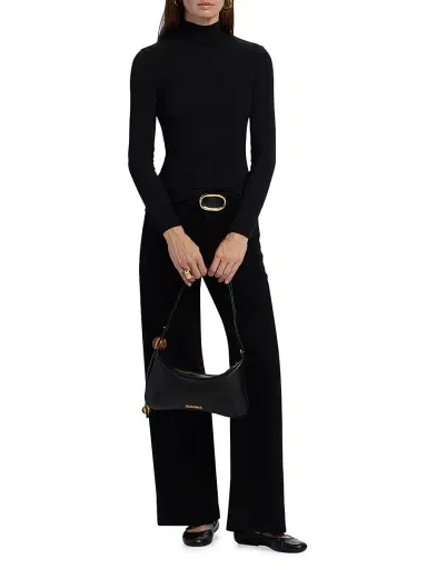 Frame Women's Fine Rib-Knit Turtleneck | Thumbnail 2 Frame Women's Fine Rib-Knit Turtleneck | Thumbnail 2