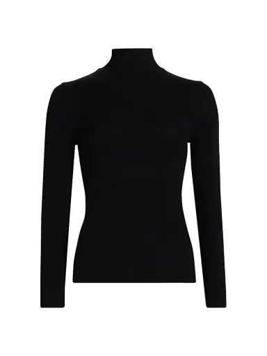 Frame Women's Fine Rib-Knit Turtleneck | Thumbnail 1 Frame Women's Fine Rib-Knit Turtleneck | Thumbnail 1