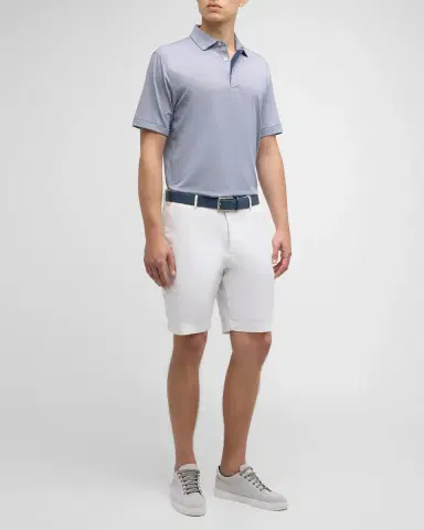 Peter Millar Men's Jubilee Stripe Stretch-Jersey Polo Shirt | Thumbnail 2