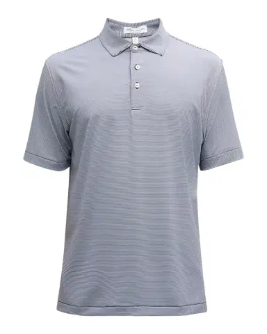 Peter Millar Men's Jubilee Stripe Stretch-Jersey Polo Shirt | Thumbnail 1