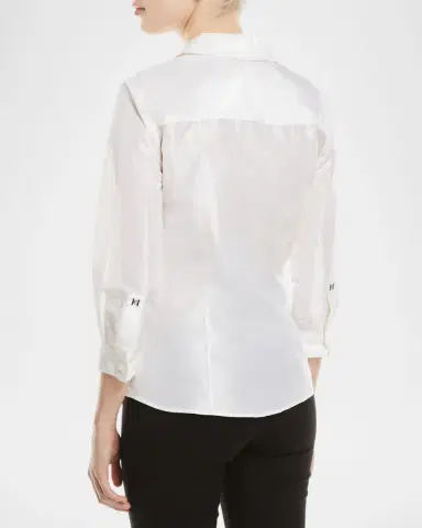 Carolina Herrera Taffeta Button-Front Shirt | Thumbnail 3 Carolina Herrera Taffeta Button-Front Shirt | Thumbnail 3