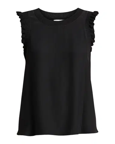 Cinq a Sept Tous Les Jours Lenore Crewneck Sleeveless Silk Top | Thumbnail 1