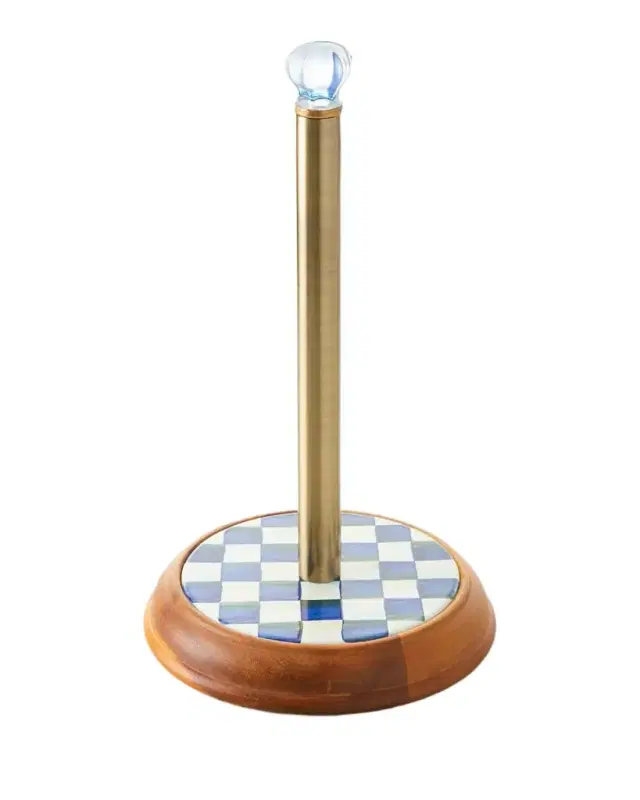 MacKenzie-Childs Royal Check Paper Towel Holder