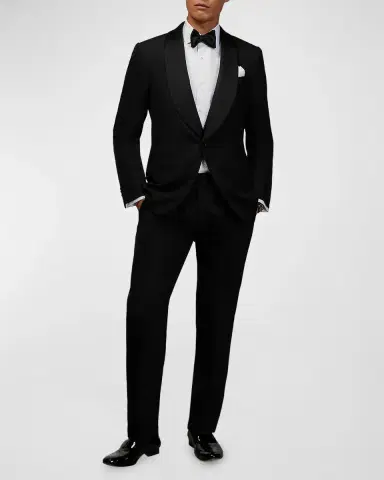 Ralph Lauren Purple Label Gregory Hand-Tailored Tuxedo Trouser | Thumbnail 2 Ralph Lauren Purple Label Gregory Hand-Tailored Tuxedo Trouser | Thumbnail 2