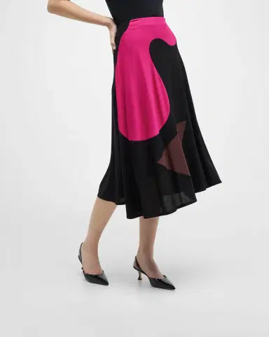 Manolo Blahnik Carolyne Low-Heel Patent Halter Pumps | Thumbnail 2