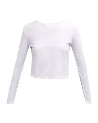 AMO Denim Babe Cropped Long-Sleeve Cotton Tee | Thumbnail 1 AMO Denim Babe Cropped Long-Sleeve Cotton Tee | Thumbnail 1