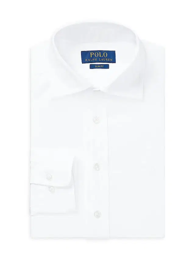 Little Boy's & Boy's Broadcloth Long-Sleeve Dress Shirt - White