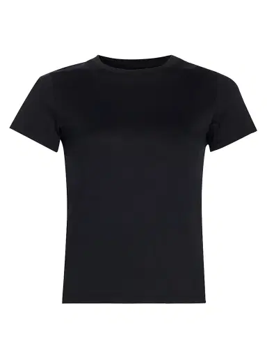 Frame Women's Cotton Crop Baby T-Shirt | Thumbnail 1 Frame Women's Cotton Crop Baby T-Shirt | Thumbnail 1