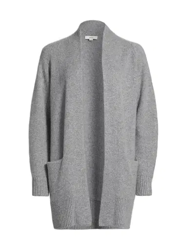Vince Women's Shawl Collar Cardigan - Medium Heather Grey - Size XS | Thumbnail 1