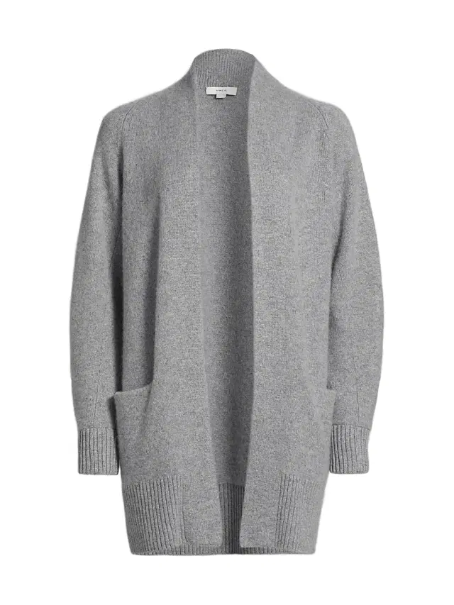 Vince Women's Shawl Collar Cardigan - Medium Heather Grey