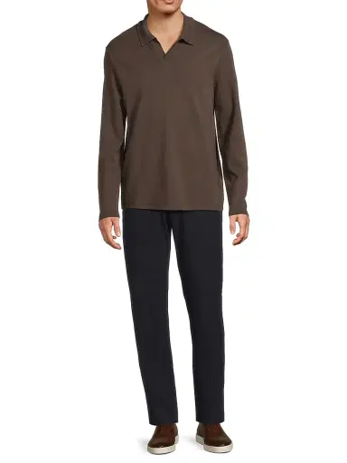 Vince Men's Milano Johnny Collar Shirt - Mission - Size XXL | Thumbnail 2