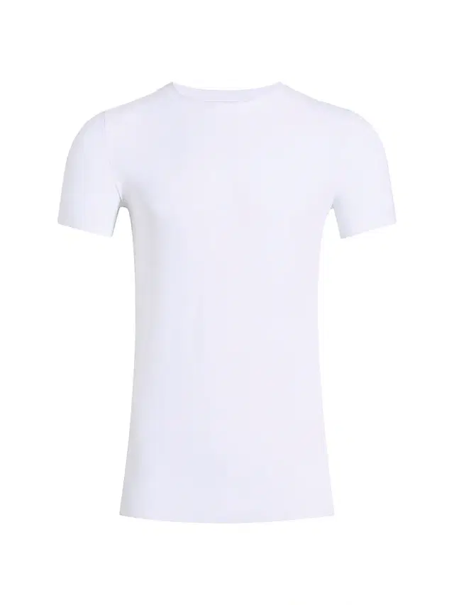 Commando Men's Classic Microfiber Crewneck Undershirt - White