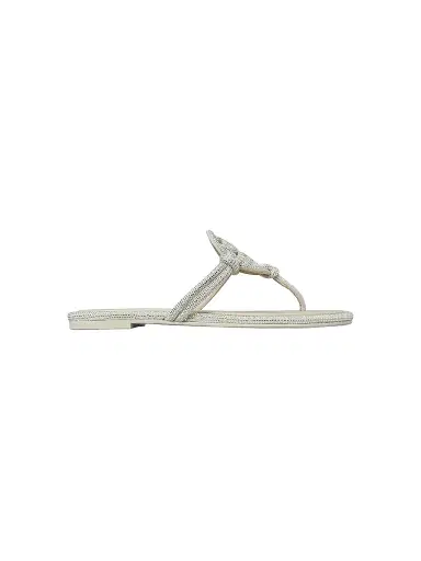 Tory Burch Women's Pavé Cord Miller Leather Sandals - Tortora - Size 9.5 | Thumbnail 1 Tory Burch Women's Pavé Cord Miller Leather Sandals - Tortora - Size 9.5 | Thumbnail 1
