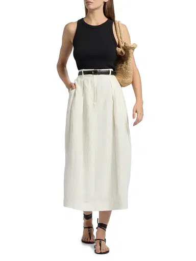 Jenni Kayne Women's Rib-Knit Cotton Tank - Black - Size XL | Thumbnail 2 Jenni Kayne Women's Rib-Knit Cotton Tank - Black - Size XL | Thumbnail 2