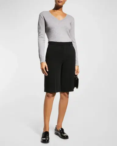 Vince Weekend V-Neck Cashmere Pullover Sweater | Thumbnail 2