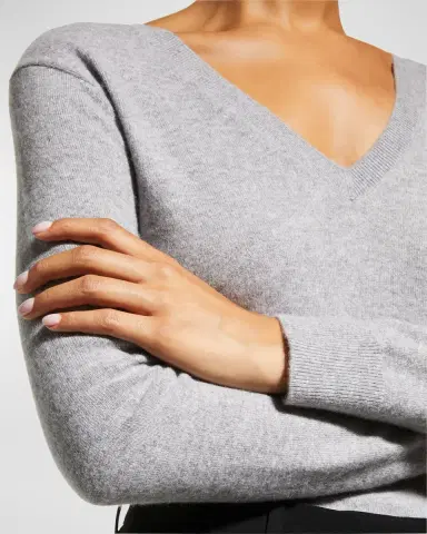 Vince Weekend V-Neck Cashmere Pullover Sweater | Thumbnail 7