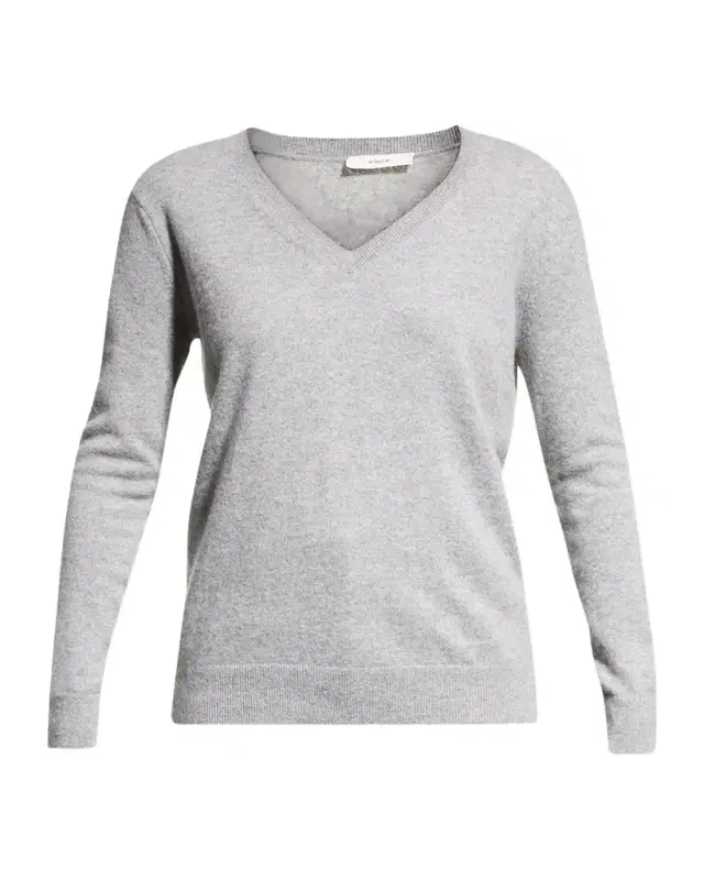 Vince Weekend V-Neck Cashmere Pullover Sweater