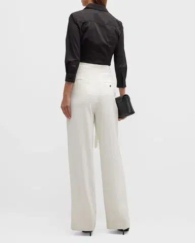 Carolina Herrera Classic Cotton Button-Front Shirt | Thumbnail 6 Carolina Herrera Classic Cotton Button-Front Shirt | Thumbnail 6