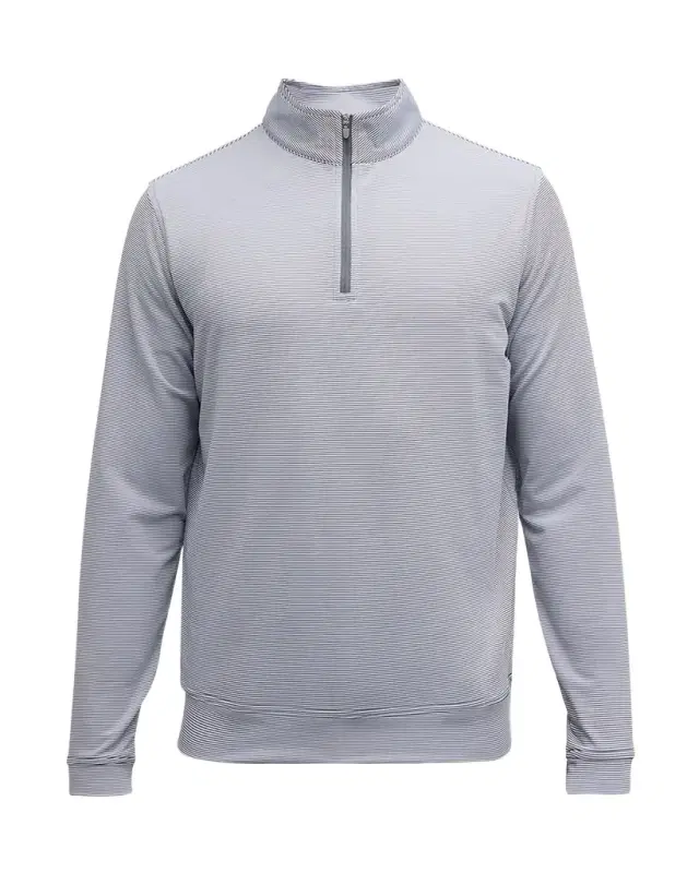 Peter Millar Men 's Perth Micro-Stripe Half-Zip Sweater