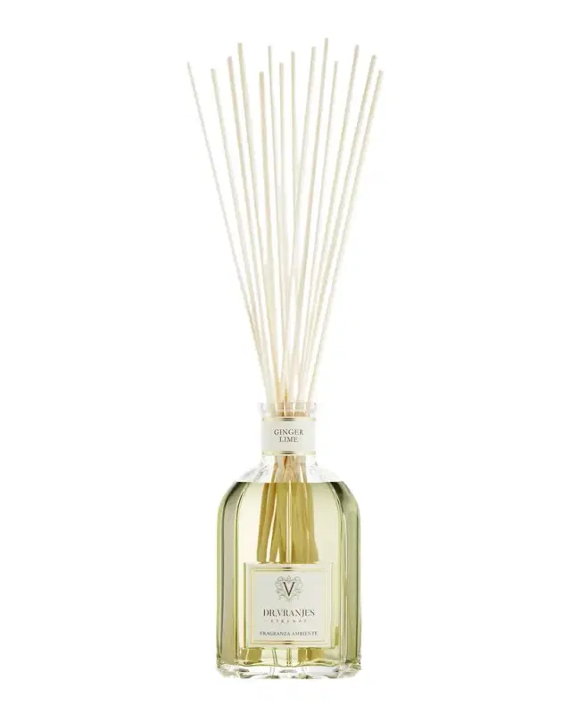 Dr. Vranjes Firenze Ginger Lime Vase Glass Bottle Home Fragrance, 169 oz./ 5000 mL