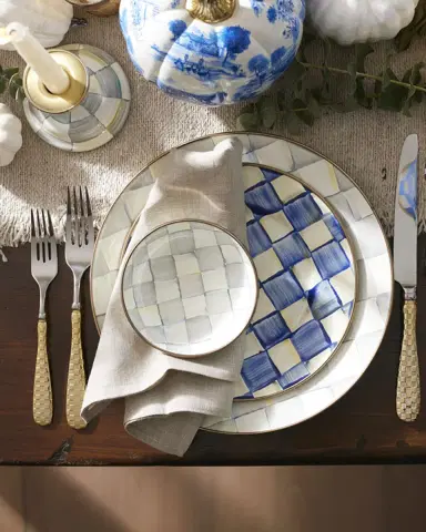 MacKenzie-Childs Royal Check Dinner Plate | Thumbnail 2