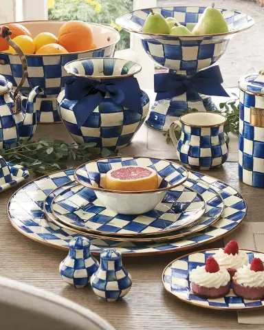 MacKenzie-Childs Royal Check Dinner Plate | Thumbnail 3