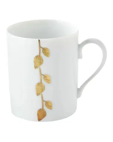 Haviland & Parlon Daphne Gold-Leaf Mug, White | Thumbnail 1