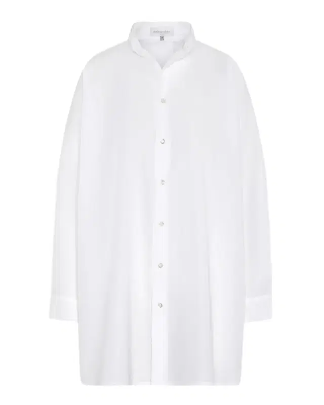 Slim A-Line Two Collar Shirt With Step Insert (Long Length)