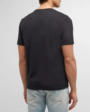 Frame Men's Heavyweight Cotton Crewneck Classic Fit T-Shirt | Thumbnail 3 Frame Men's Heavyweight Cotton Crewneck Classic Fit T-Shirt | Thumbnail 3