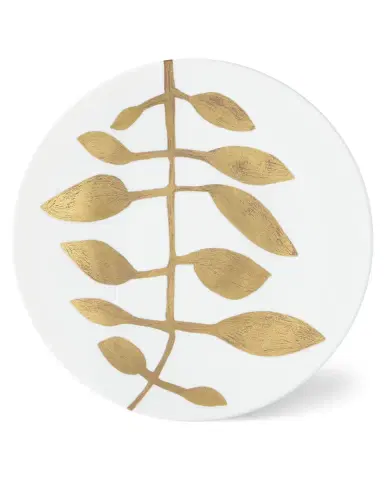 Haviland & Parlon Daphne White Gold-Leaf Buffet Plate | Thumbnail 1