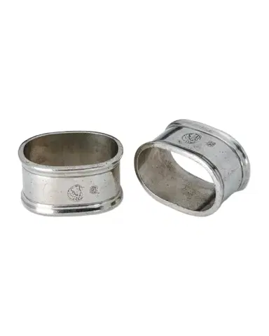 Match Pewter Napkin Rings, Set of 2 | Thumbnail 1 Match Pewter Napkin Rings, Set of 2 | Thumbnail 1