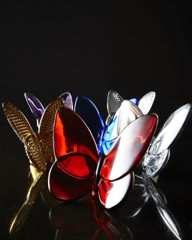 Baccarat 2.6" Lucky Crystal 20K Gold Diamant Butterfly | Thumbnail 2