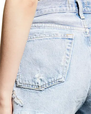 AGOLDE Parker Vintage Frayed-Hem Denim Shorts | Thumbnail 6