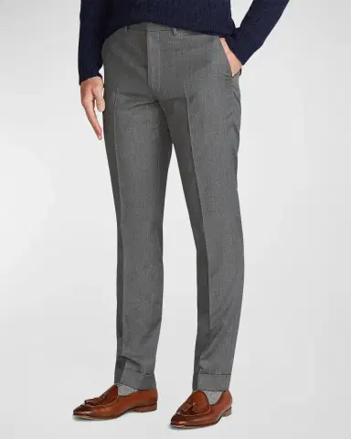 Ralph Lauren Purple Label Gregory Hand-Tailored Wool Serge Trouser | Thumbnail 4 Ralph Lauren Purple Label Gregory Hand-Tailored Wool Serge Trouser | Thumbnail 4