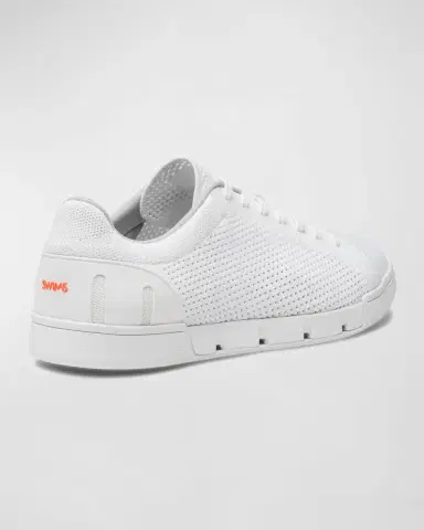 Swims Men's Breeze Knit Trainer Sneakers, White | Thumbnail 3
