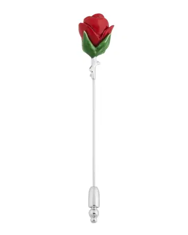 Tateossian Men 's Red Rose Lapel Pin | Thumbnail 1