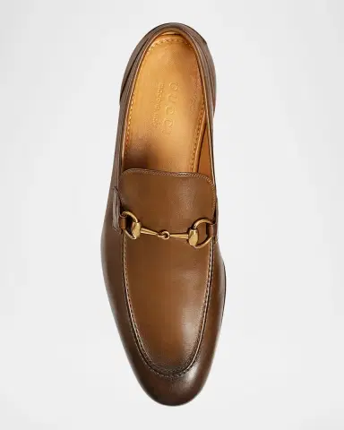 Gucci Men's Jordaan Leather Loafers | Thumbnail 4