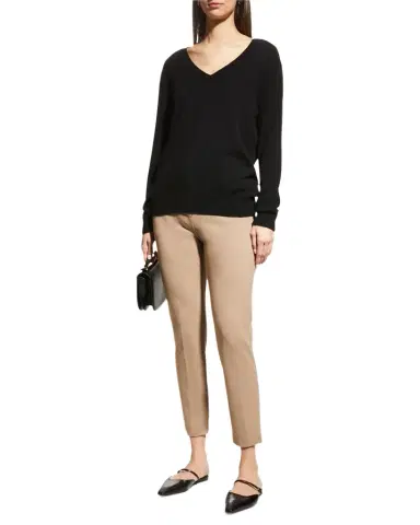 Vince Weekend V-Neck Cashmere Pullover Sweater | Thumbnail 1