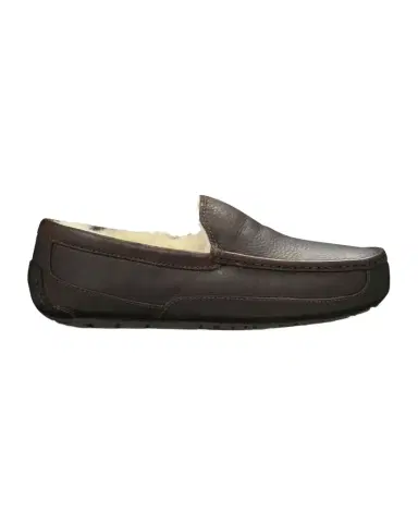 UGG Men's Ascot Water-Resistant Leather Slippers | Thumbnail 1