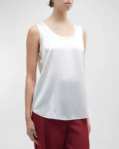 Lafayette 148 New York Perla Luxe Reversible Silk Charmeuse Shell | Thumbnail 3 Lafayette 148 New York Perla Luxe Reversible Silk Charmeuse Shell | Thumbnail 3