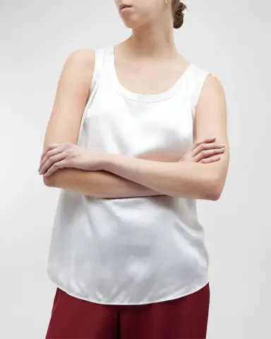Lafayette 148 New York Perla Luxe Reversible Silk Charmeuse Shell | Thumbnail 7 Lafayette 148 New York Perla Luxe Reversible Silk Charmeuse Shell | Thumbnail 7