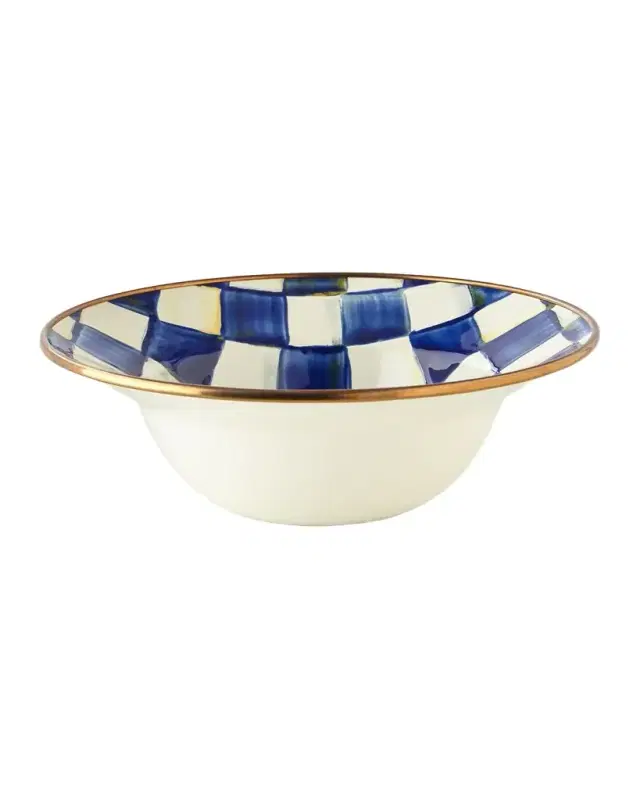 MacKenzie-Childs Royal Check Breakfast Bowl
