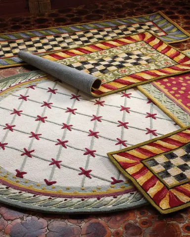 MacKenzie-Childs Courtly Check Rug, 2 ' x 3 ' | Thumbnail 3