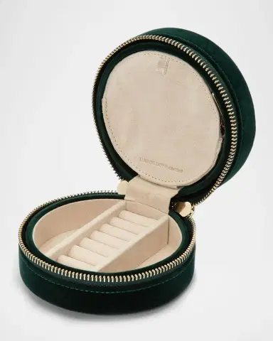 Wolf Zoe Round Travel Jewelry Case | Thumbnail 3 Wolf Zoe Round Travel Jewelry Case | Thumbnail 3