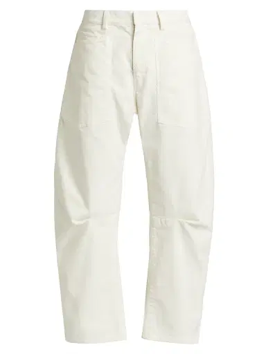 Nili Lotan Women's Shon Corduroy Pants - Stone - Size 12 | Thumbnail 1 Nili Lotan Women's Shon Corduroy Pants - Stone - Size 12 | Thumbnail 1