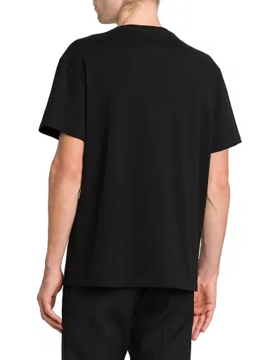 Alexander McQueen Men's Logo Cotton Crewneck T-Shirt - Black White - Size XXL | Thumbnail 5 Alexander McQueen Men's Logo Cotton Crewneck T-Shirt - Black White - Size XXL | Thumbnail 5